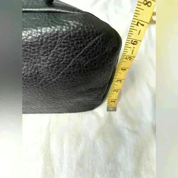 Talbots Black Pebbled Leather Hobo Shoulder Bag - Picture 5 of 10